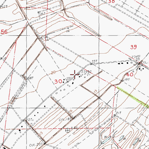 Topographic Map of Interlachen Plantation, LA