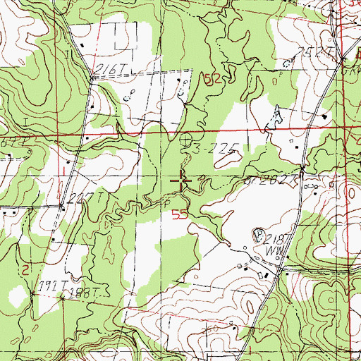 Topographic Map of Jamieson Creek, LA