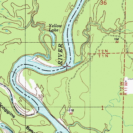 Topographic Map of Jones Creek, LA