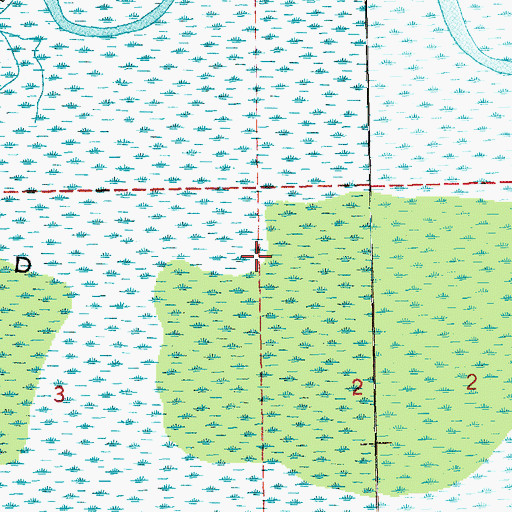 Topographic Map of Jones Island, LA