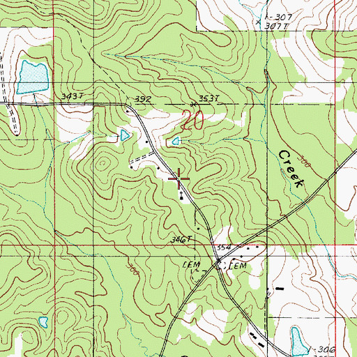 Topographic Map of Kimbel School, LA