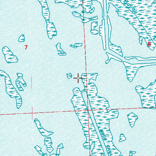 Topographic Map of Kings Canal, LA