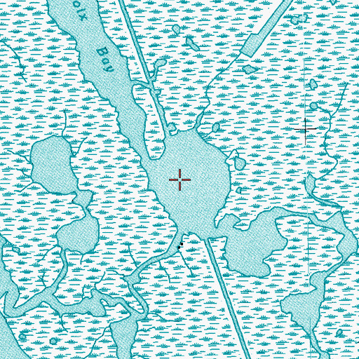 Topographic Map of Lacroix Bay, LA