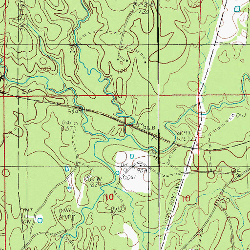 Topographic Map of Lacroix Creek, LA