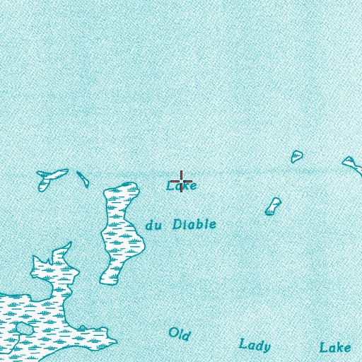 Topographic Map of Lake du Diable, LA