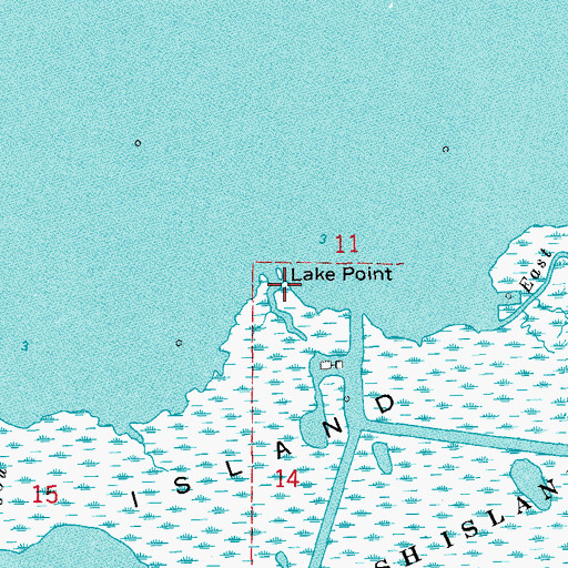Topographic Map of Lake Point, LA