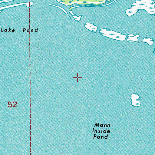 Topographic Map of Lake Pond, LA