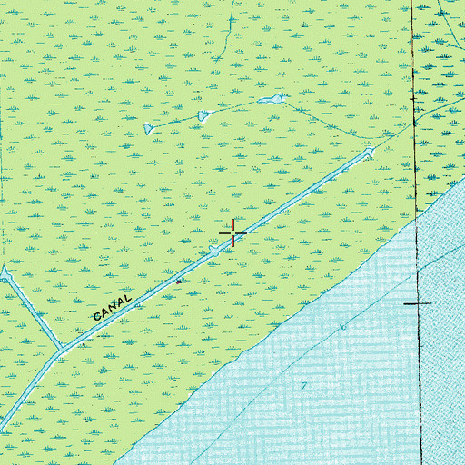 Topographic Map of Lake Shore Canal, LA