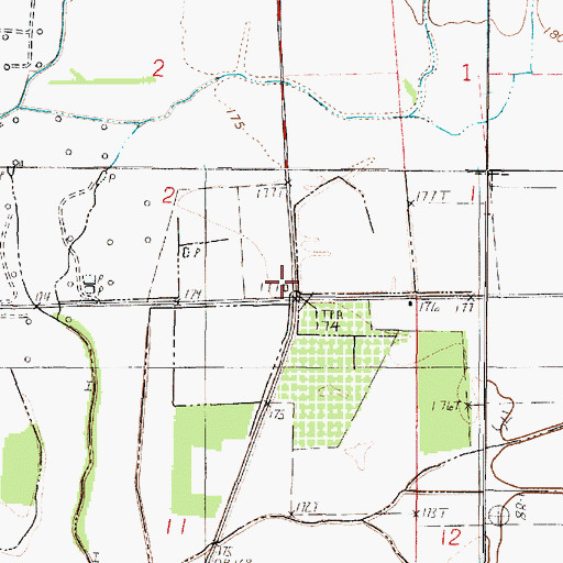 Topographic Map of Lake Zion Church, LA