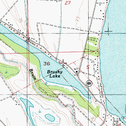 Topographic Map of Lakewood Church, LA