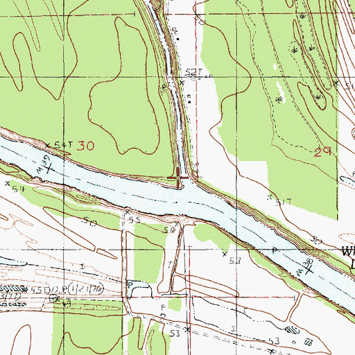 Topographic Map of Larto Bayou, LA