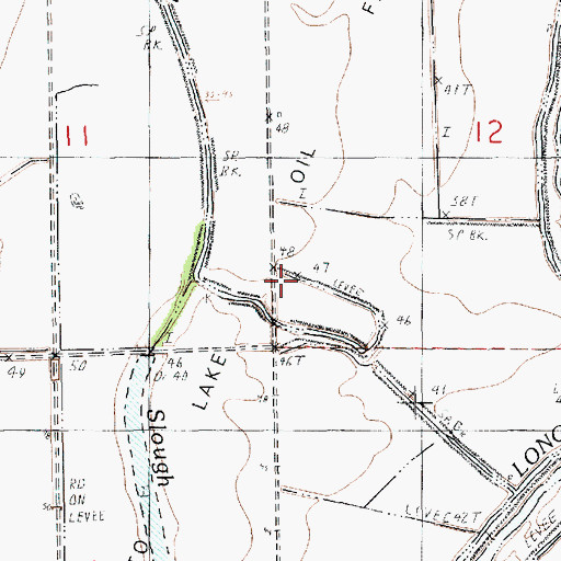 Topographic Map of Larto Lake Oil Field, LA