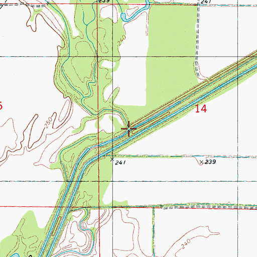 Topographic Map of Podo Creek, AR