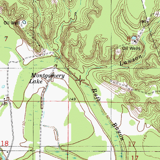 Topographic Map of Lawson Branch, LA
