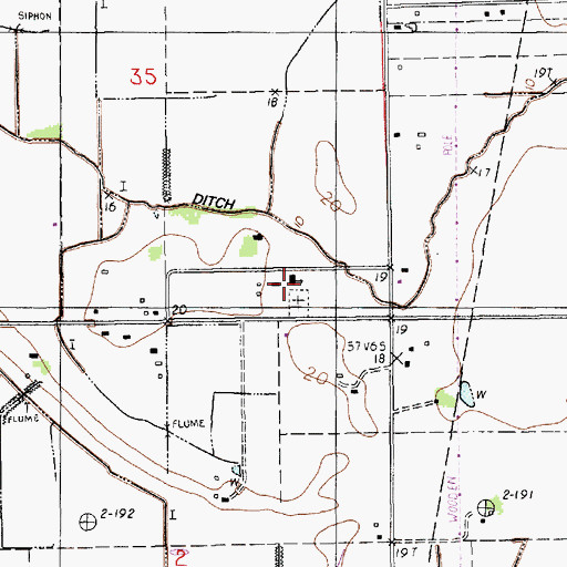 Topographic Map of LeBlanc School, LA