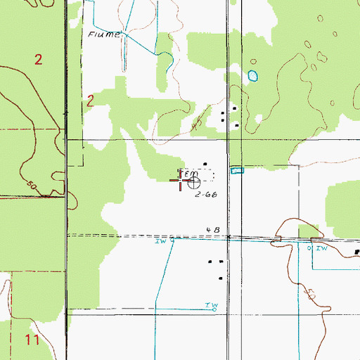 Topographic Map of Liberty Cemetery, LA