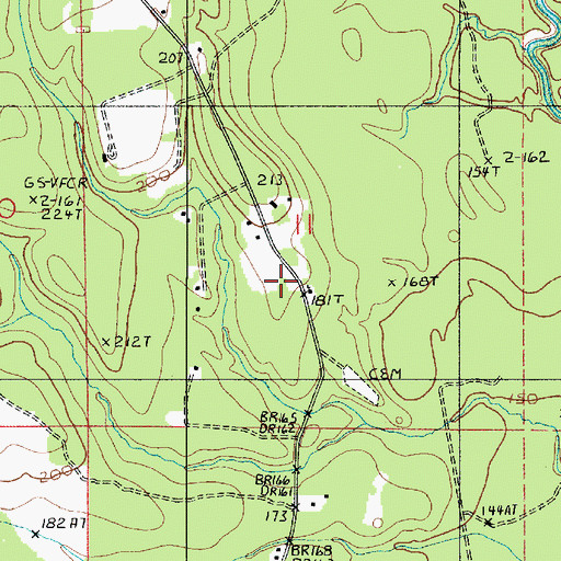 Topographic Map of Lillie Church, LA