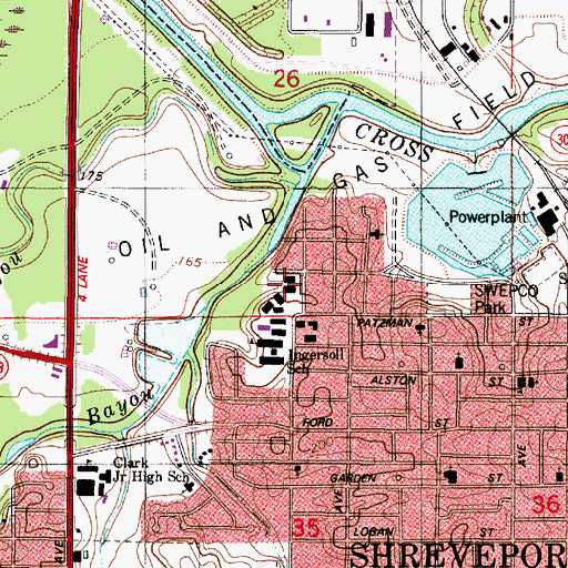 Topographic Map of Lincoln Park, LA