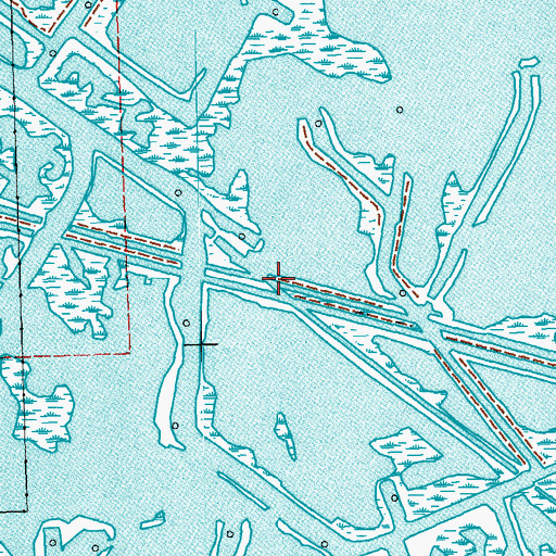 Topographic Map of Lirette Oil and Gas Field, LA
