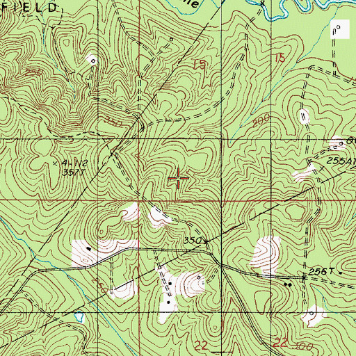 Topographic Map of Lisbon Oil Field, LA
