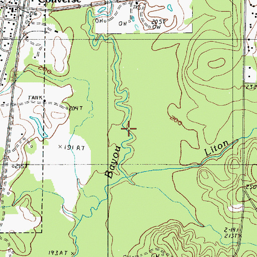 Topographic Map of Liton Branch, LA