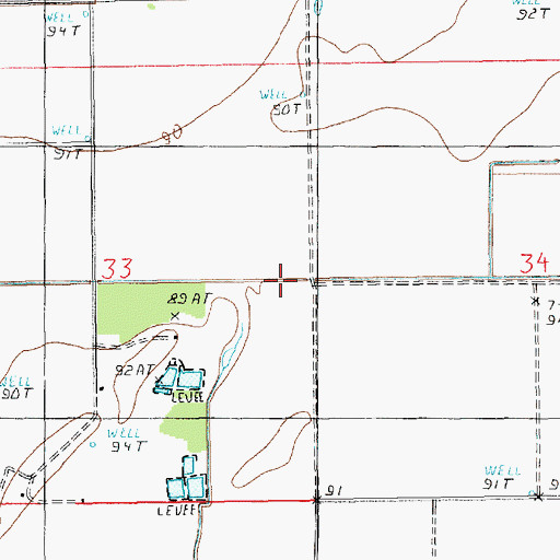Topographic Map of Little Brake, LA