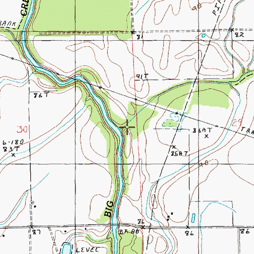 Topographic Map of Little Creek, LA