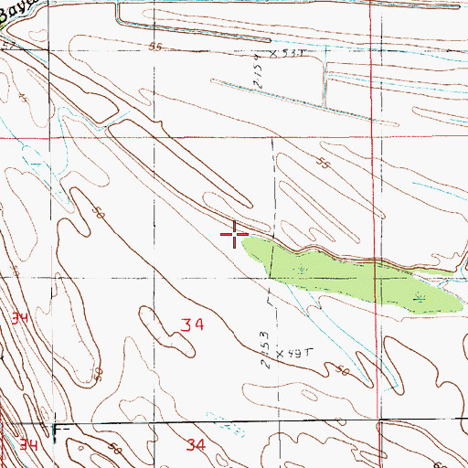 Topographic Map of Little Haha Bayou, LA
