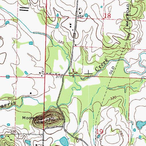 Topographic Map of Pole Pin Creek, AR