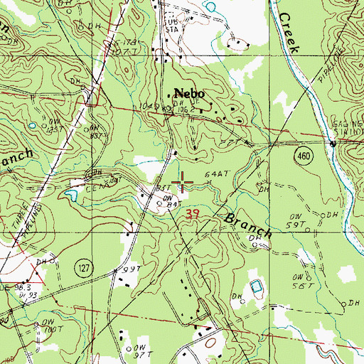 Topographic Map of Little Jordan Branch, LA