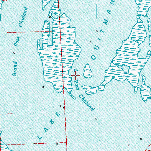 Topographic Map of Little Pass Chaland, LA