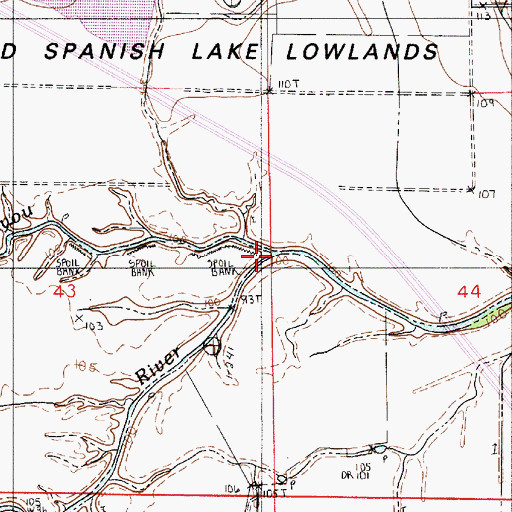 Topographic Map of Little River, LA