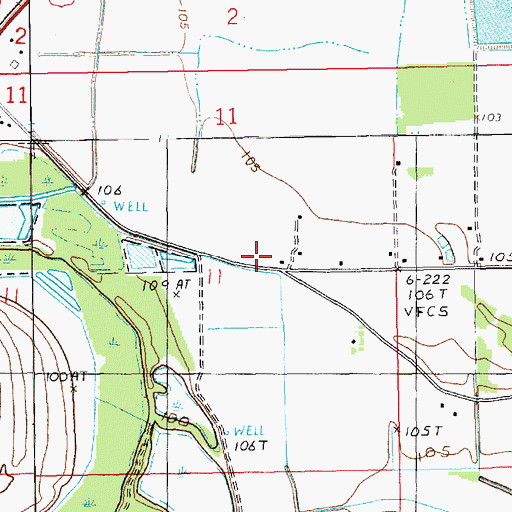 Topographic Map of Little Zion Church, LA