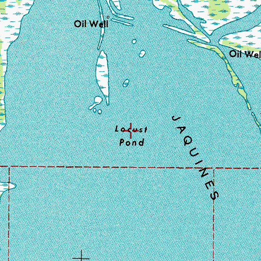 Topographic Map of Locust Pond (historical), LA