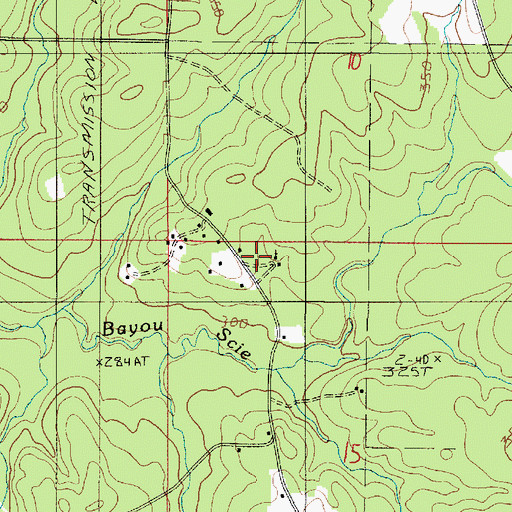 Topographic Map of Lone Star Church, LA