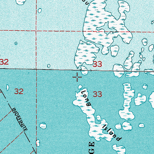 Topographic Map of Long Island Bayou, LA