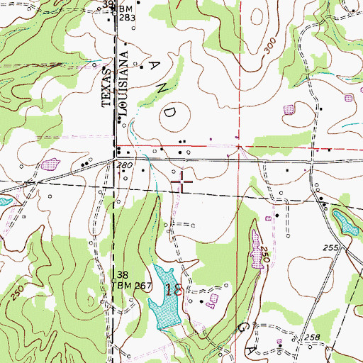 Topographic Map of Longwood Oil and Gas Field, LA