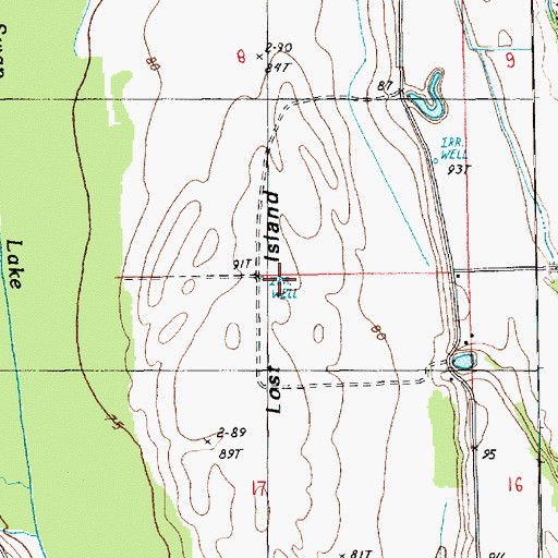 Topographic Map of Lost Island, LA