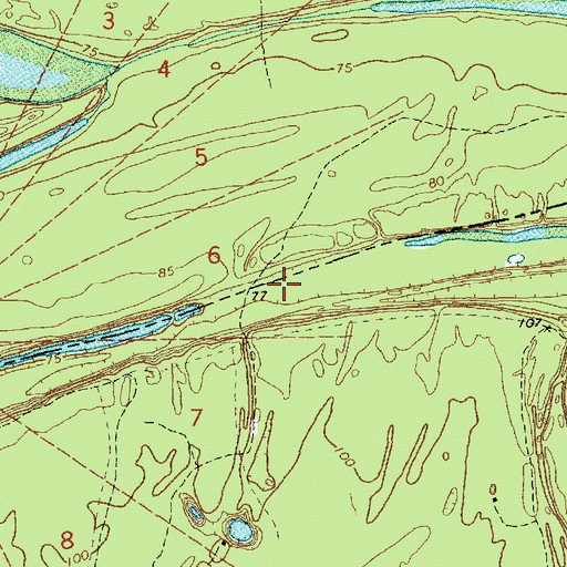 Topographic Map of Louisiana Lake, LA