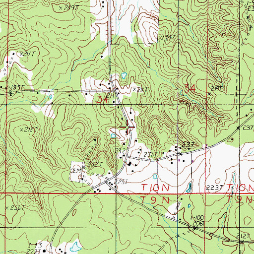 Topographic Map of Lovick School, LA