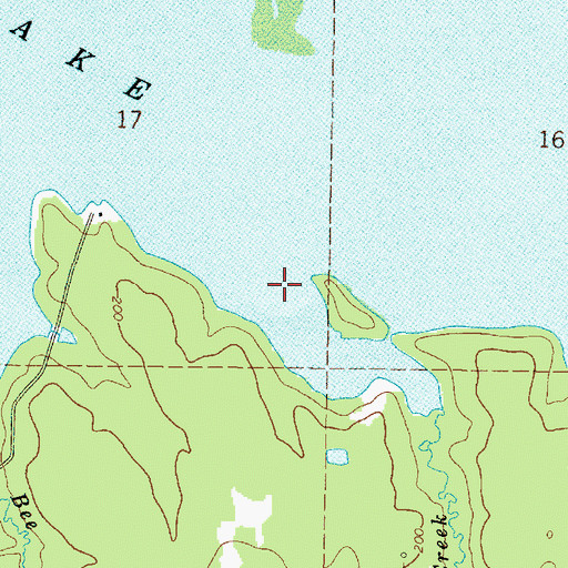 Topographic Map of Lowe Creek, LA