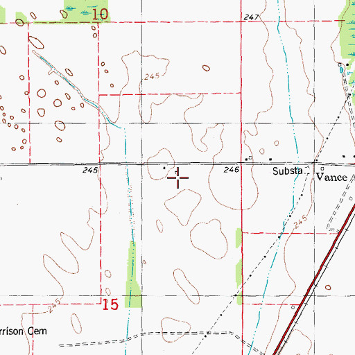 Topographic Map of Pond Switch School, AR