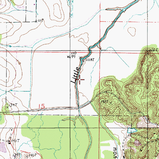 Topographic Map of Mallard Bayou, LA