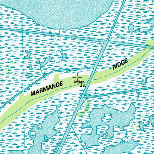 Topographic Map of Marmande Ridge, LA