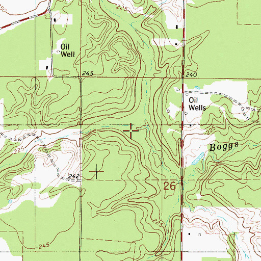 Topographic Map of May Branch, LA