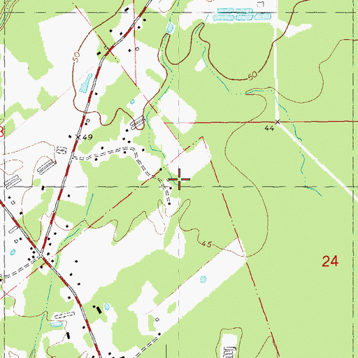 Topographic Map of Mayhaw Branch, LA