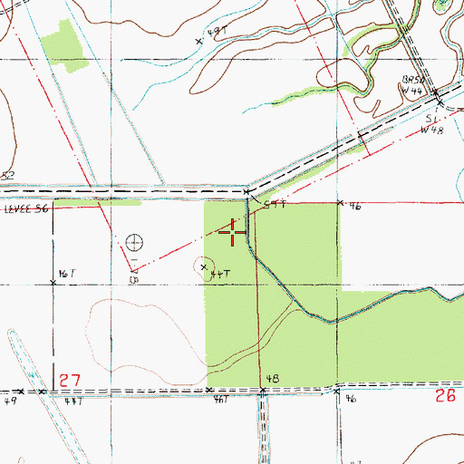 Topographic Map of Mayo Brake, LA