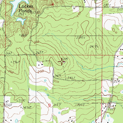 Topographic Map of McCartney Cemetery, LA