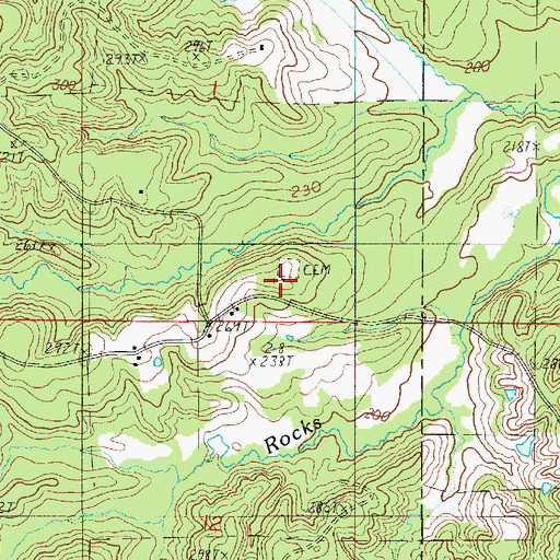 Topographic Map of McCaskill Church, LA