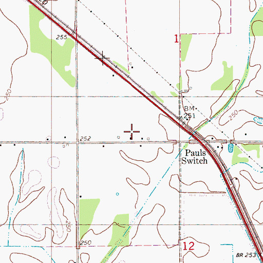 Topographic Map of Poplar Valley Church, AR